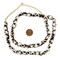 The Bead Chest Batik Bone Beads - Full Strand of Fair Trade African Beads (Small, Star Design)